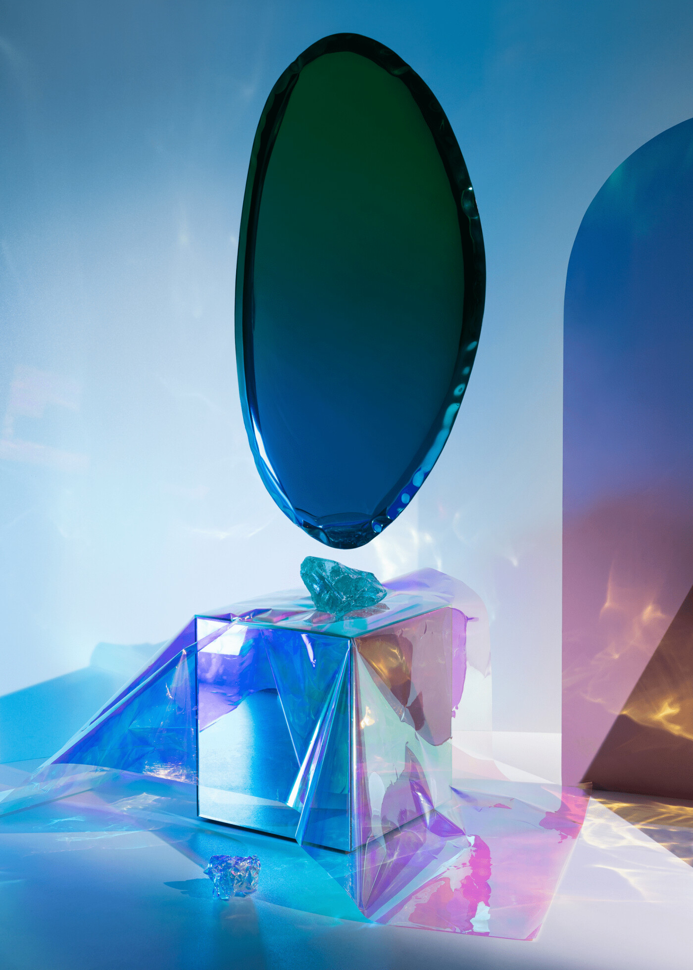 tafla o mirror blown metal zieta studio 