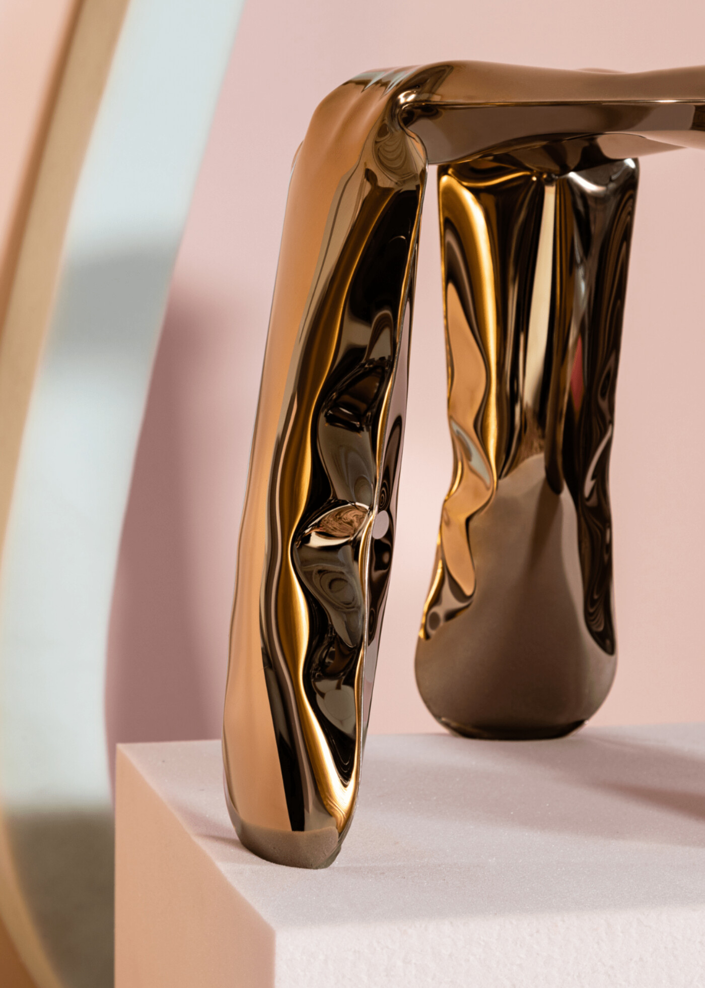aurum collection plopp stool inox 