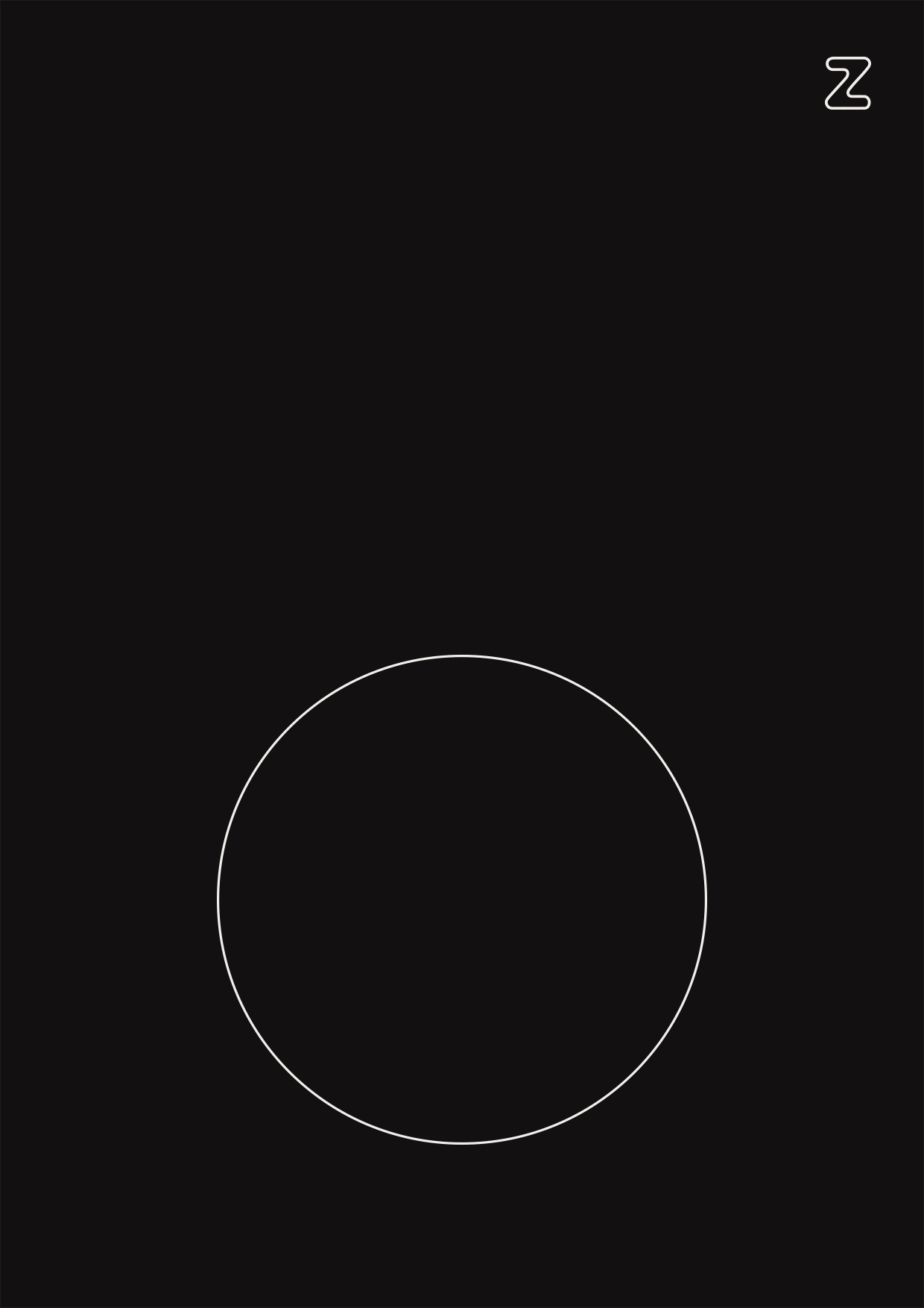 Zieta Studio, Lampin lamp illustration – minimal outline, spotlight effect, sculptural lighting design, iconic FiDU form