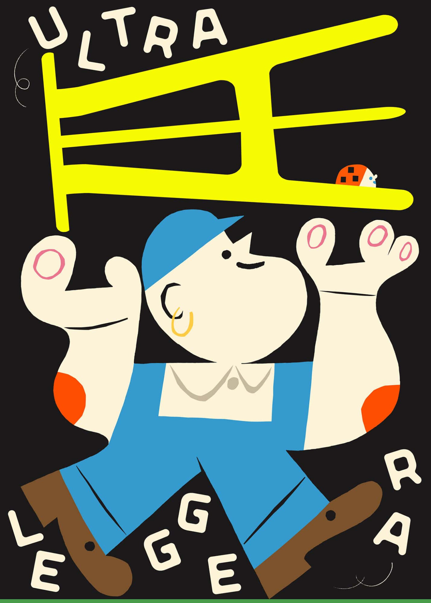 illustration of ultraleggera stool