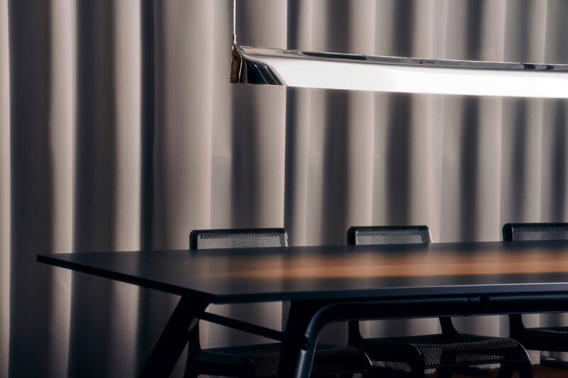 Zieta's blade lamp and ultraleggera chairs