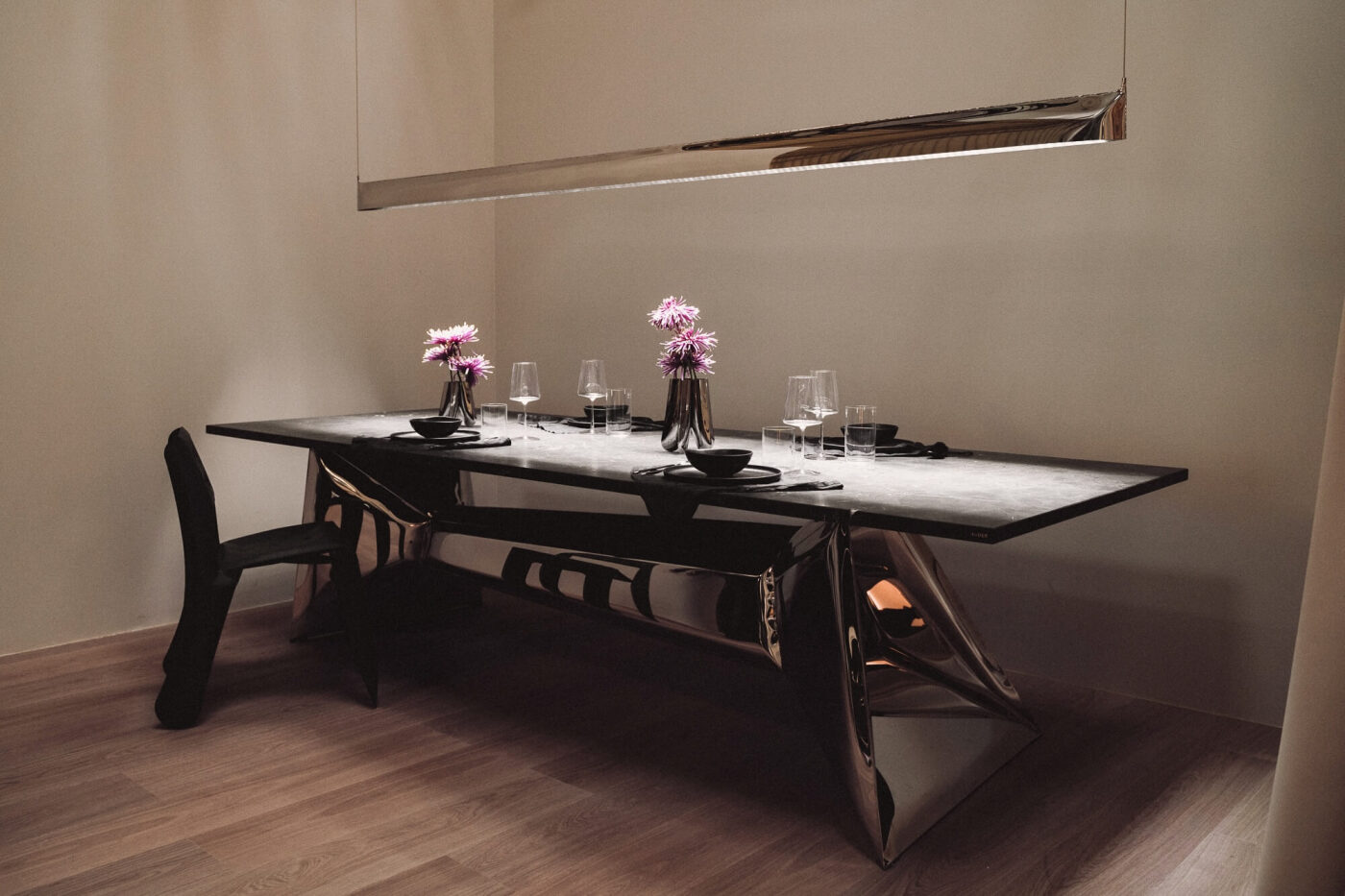 zieta crystals table in interior