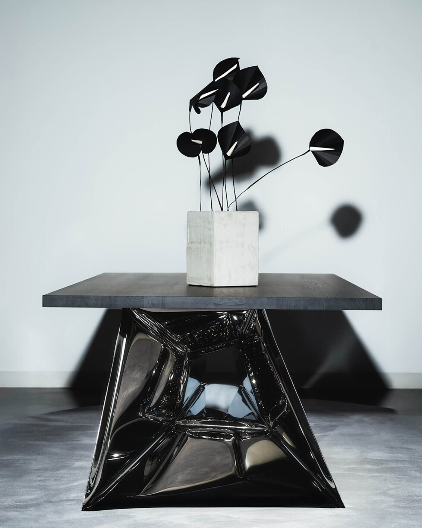 crystals table inox polished zieta studio