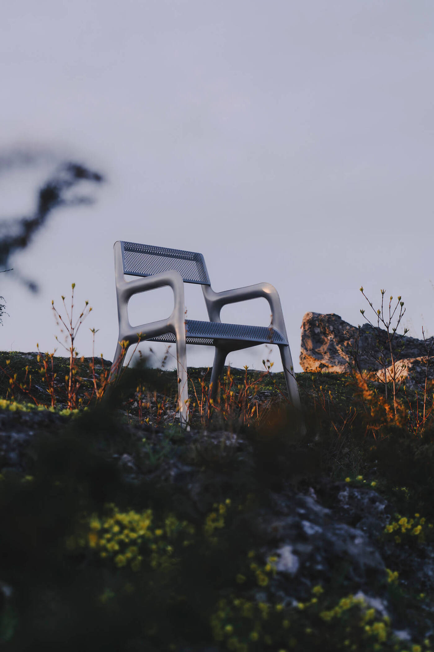 Zieta Ultraleggera Arm Chair in the mountains