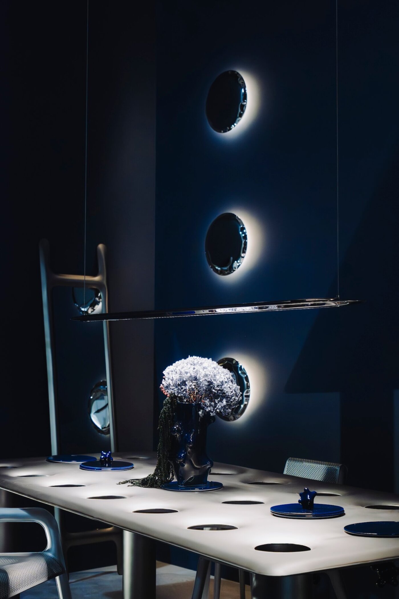 zieta two kin wall lamps on salone de moblie exhibition