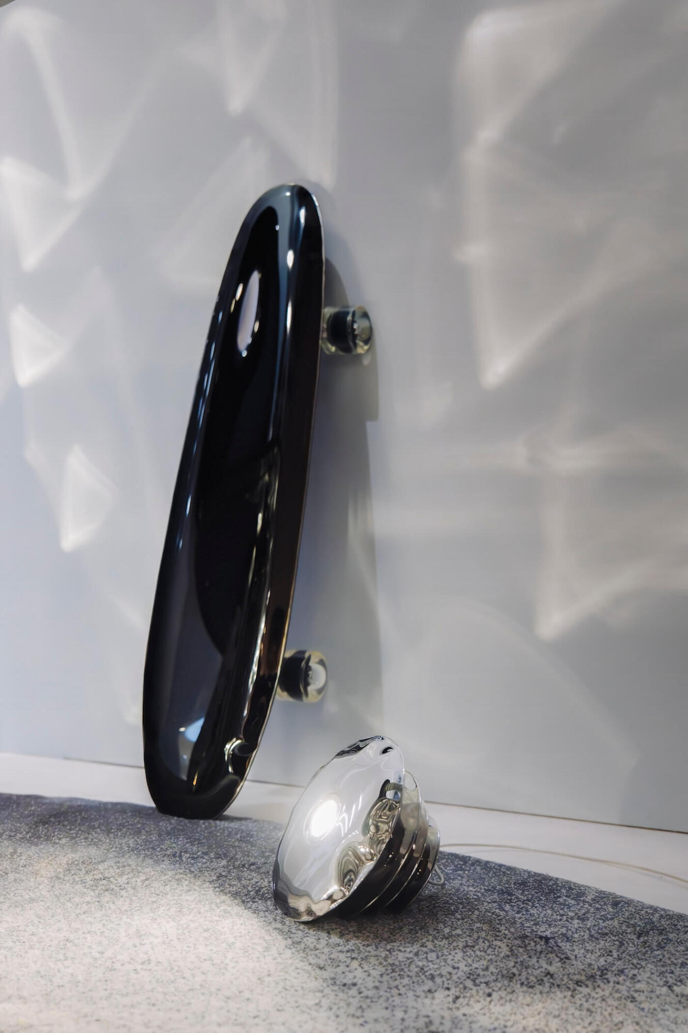 zieta harmonica cone on the floor next to the bolid