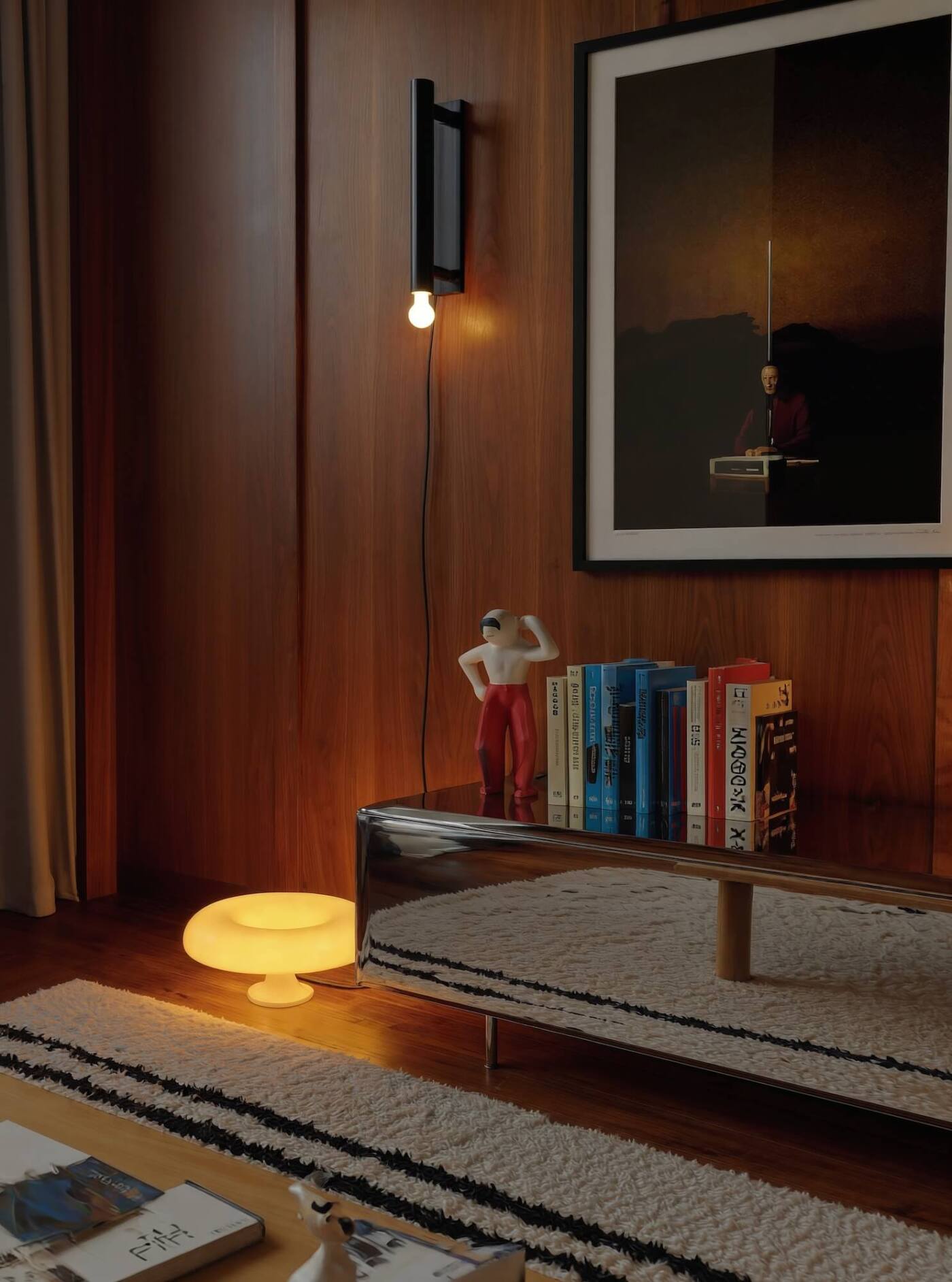 zieta sejv sideboard in a cozy wooden room 
