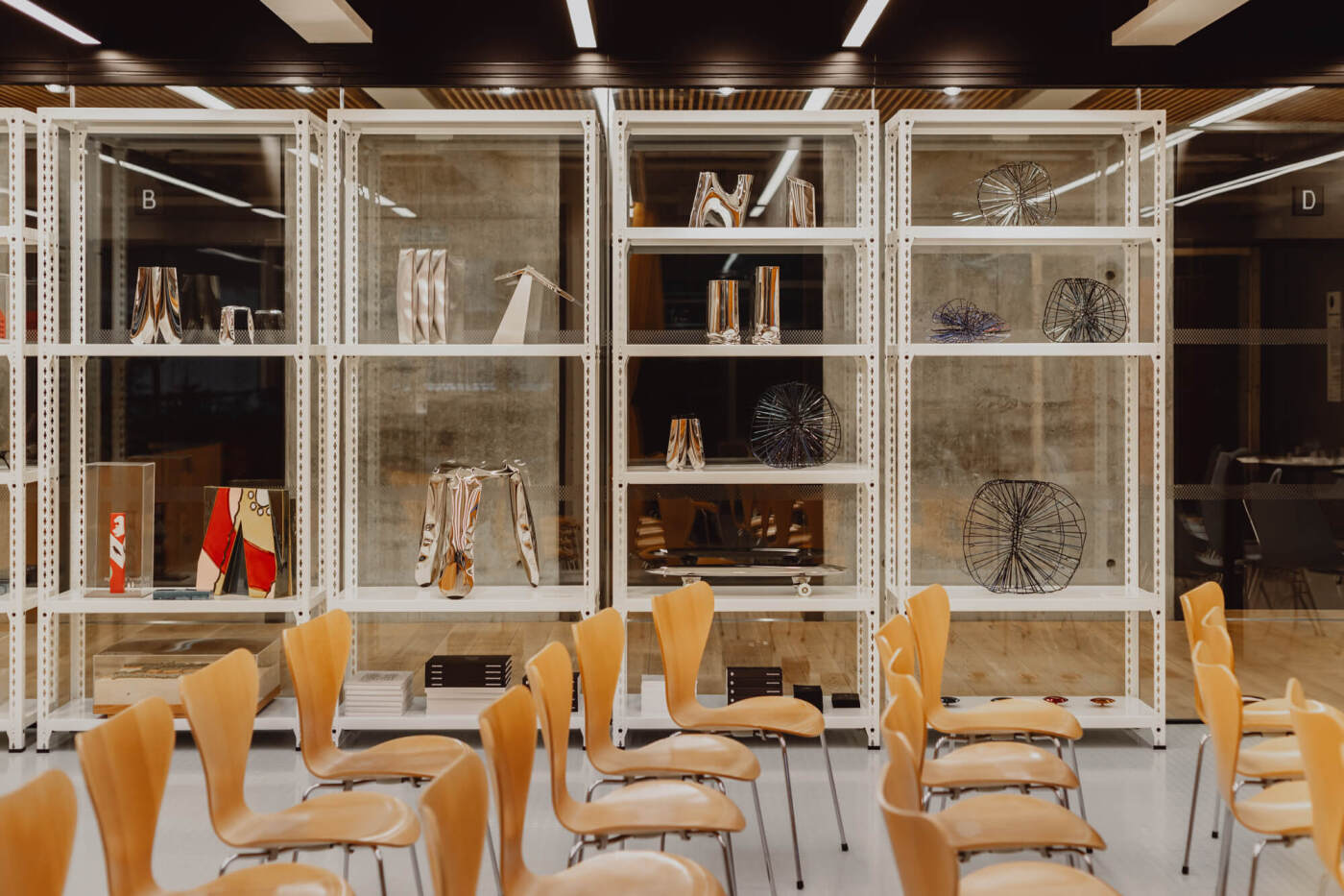 zieta studio objects displayed on a shelf