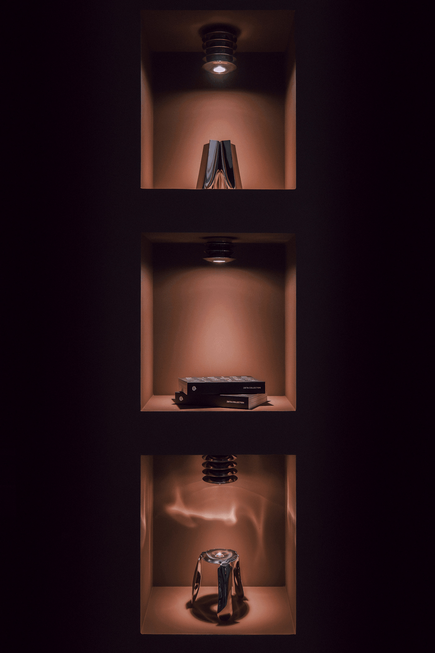Harmonica Ceiling Inox Polished