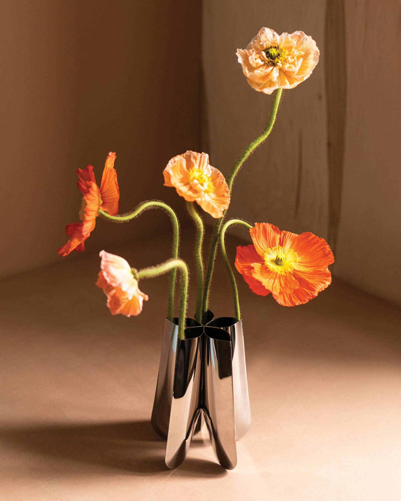 Rotation Vase 20 Inox Polished