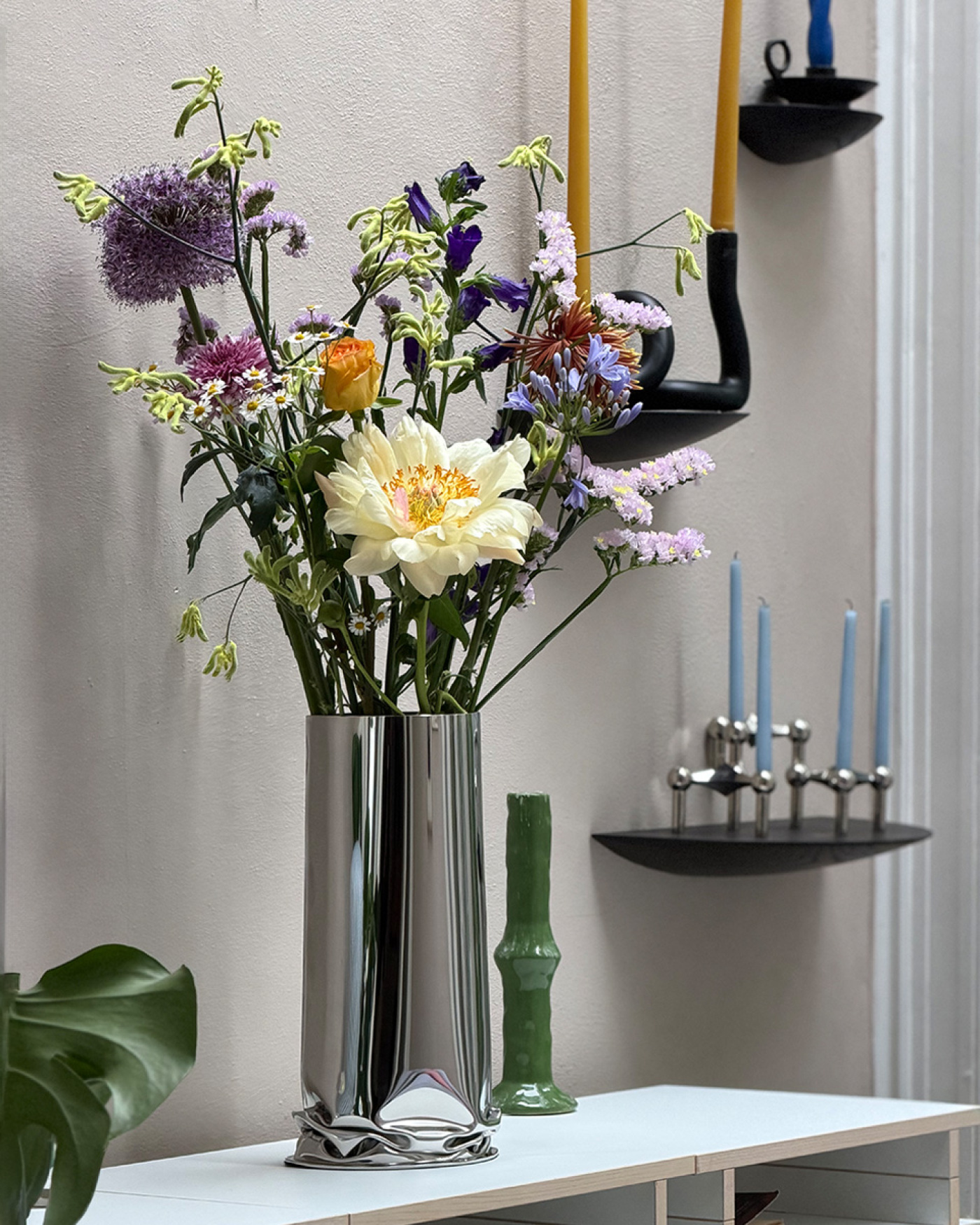 Crash Vase 30 Inox Polished
