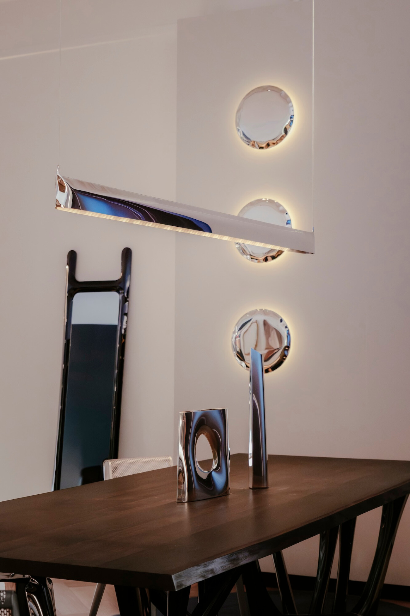 blade lamp arranged with iconic zieta objects