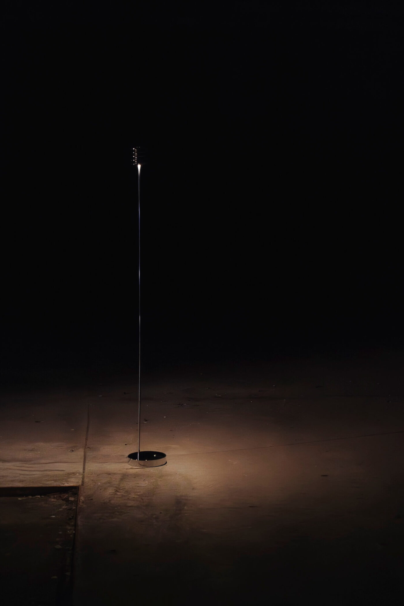zieta harmonica floor glowing in dark room