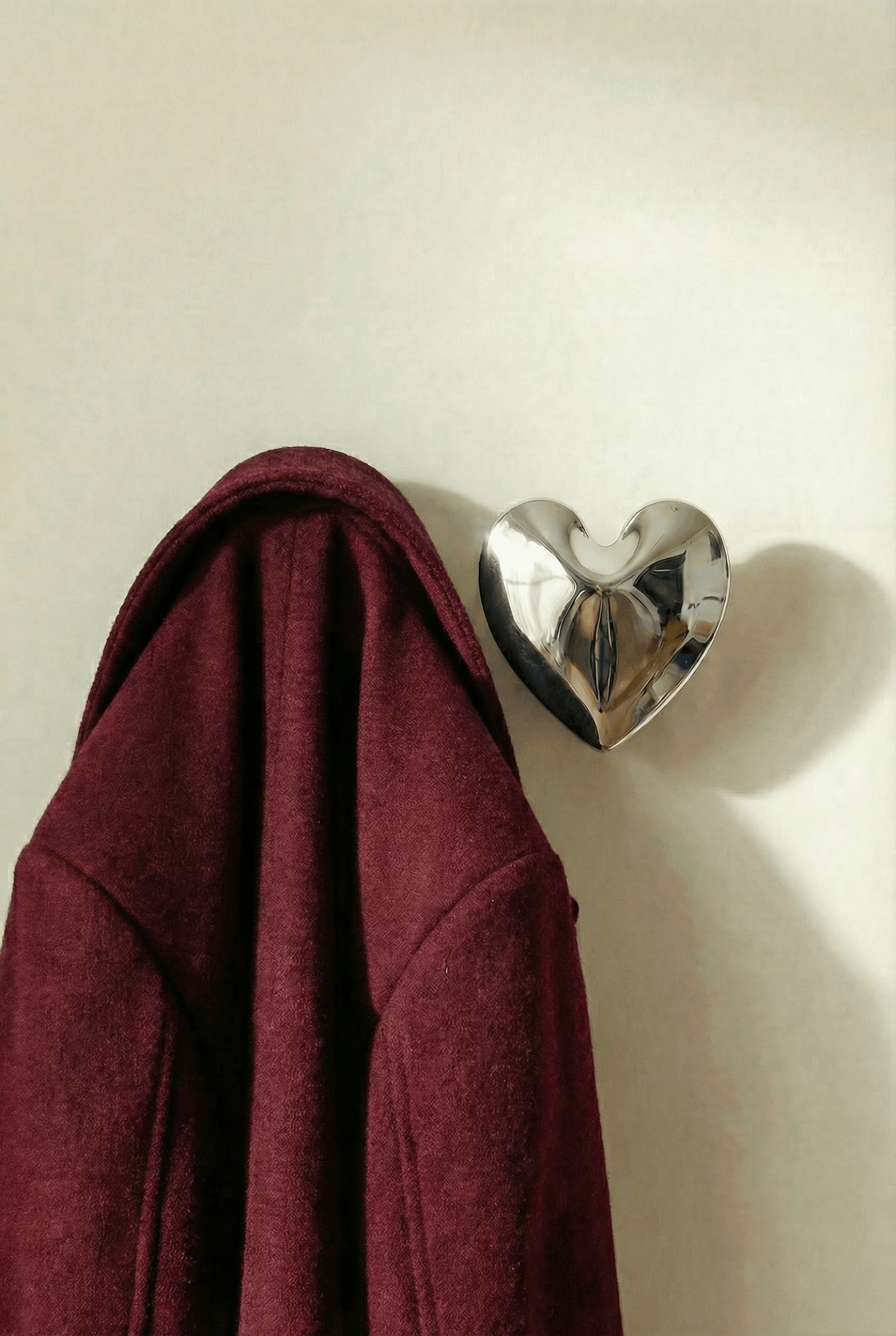 Hot Heart Inflated Inox Polished