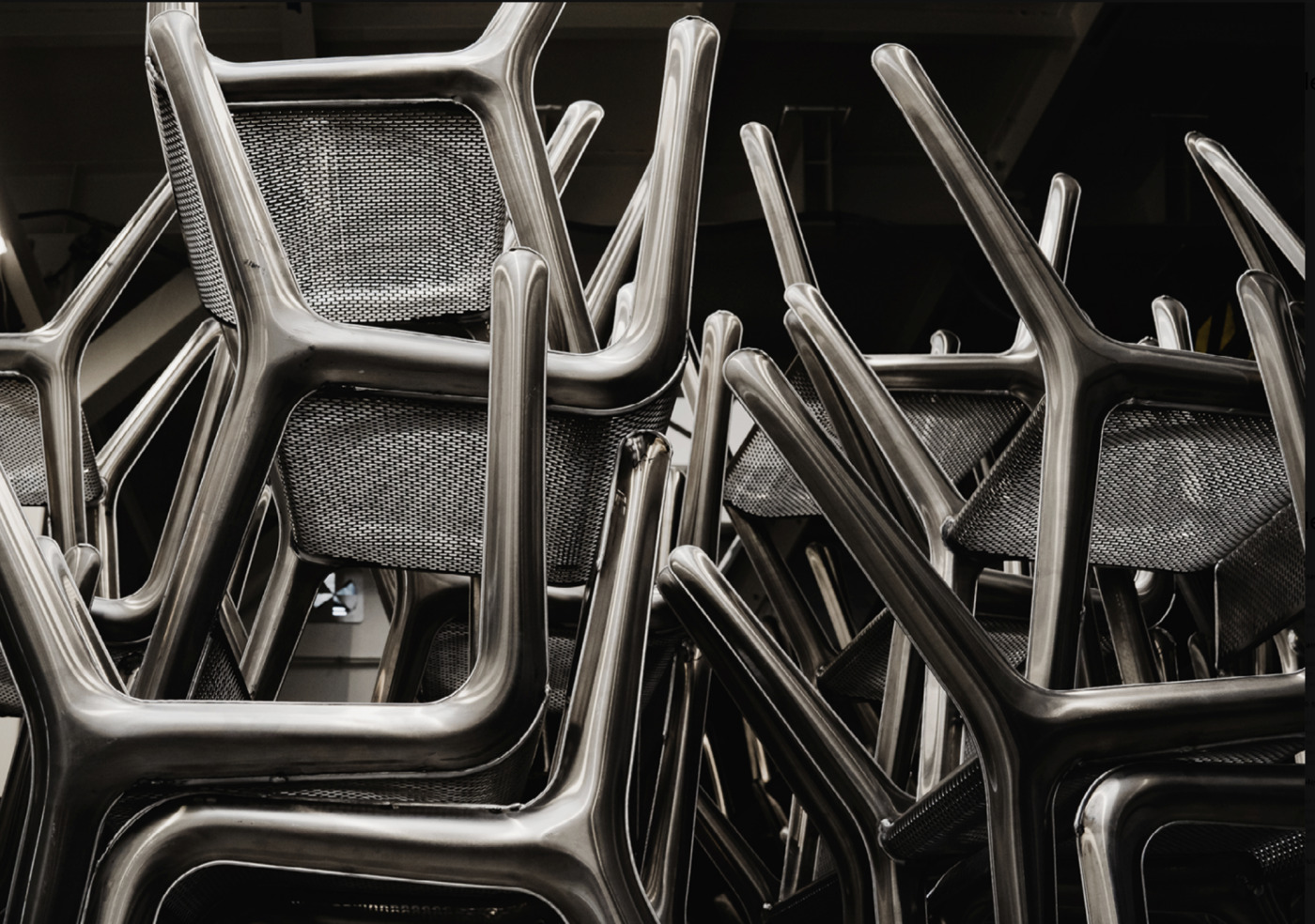 zieta ultraleggera chairs stacked on top of each other