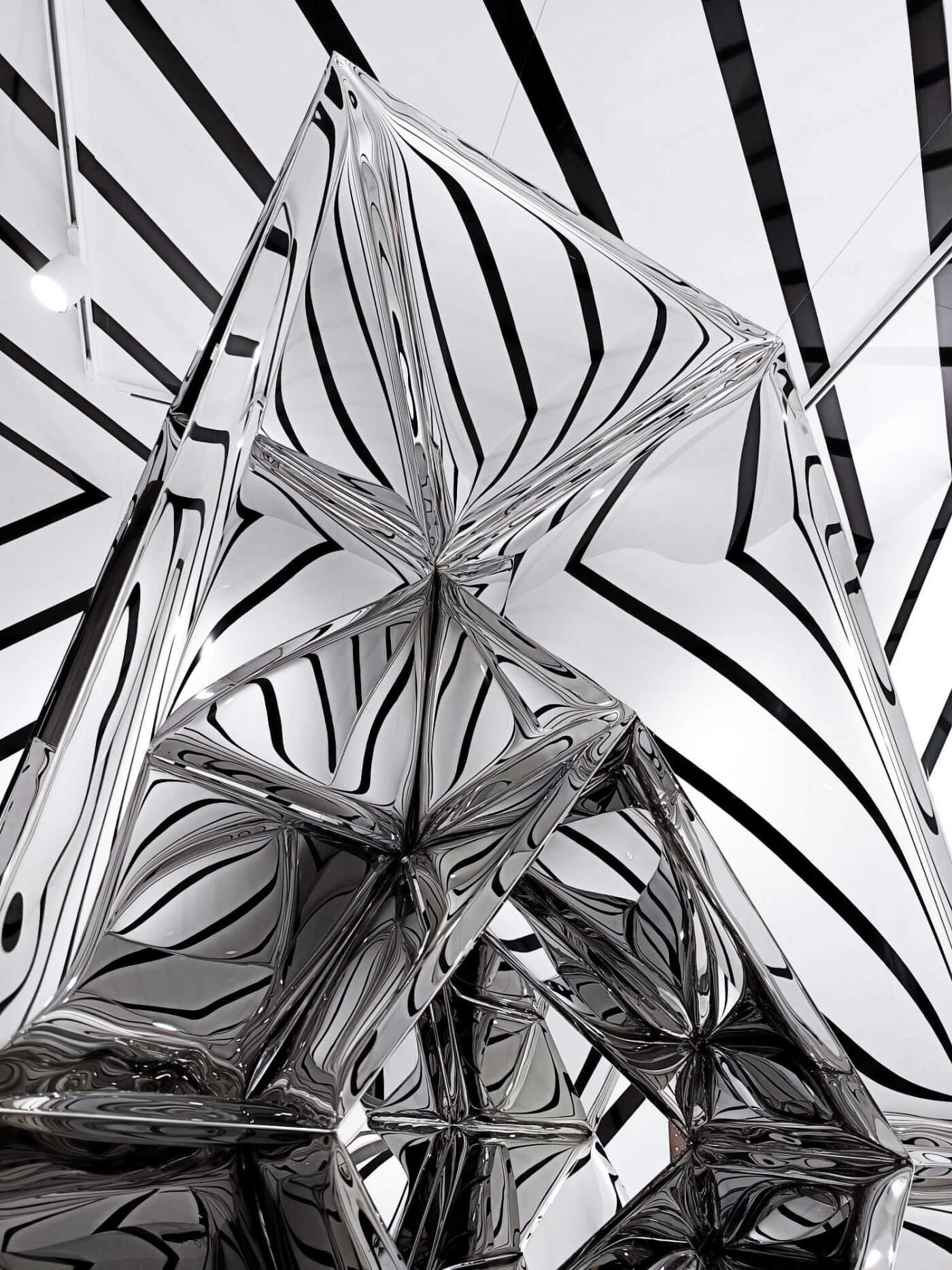 Detail shot of Oskar Zieta's sculpture Aberrator