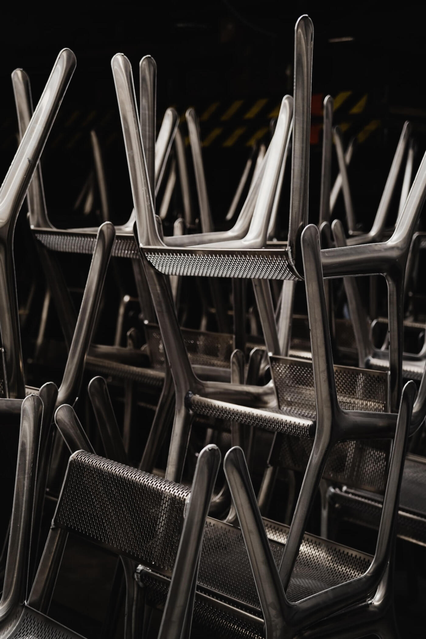 zieta studio ultraleggera chairs stacked together