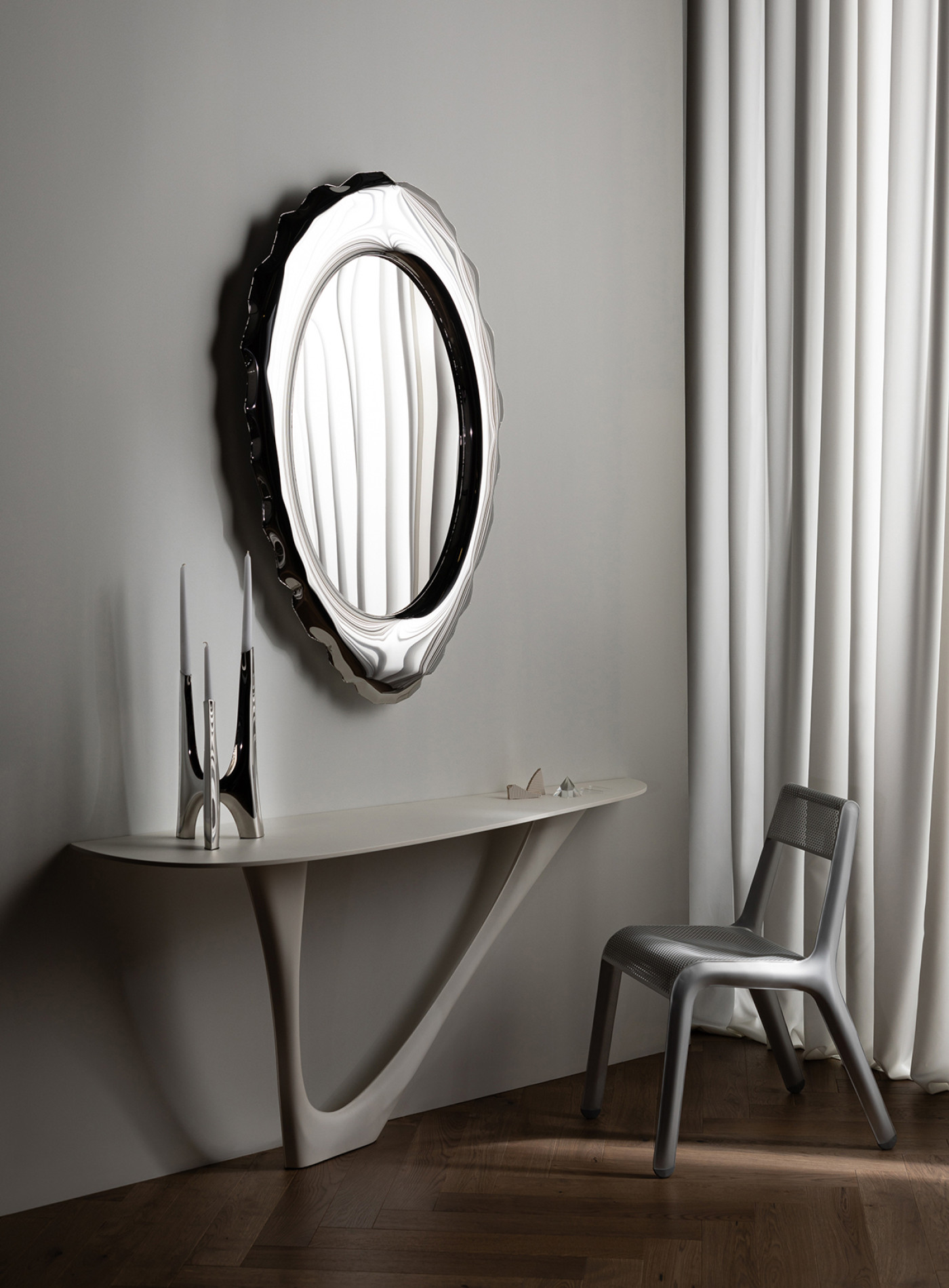 Zieta_G-Console_Mono_Steel_Top_and_Base_white_matt_RAL_9010_Zieta_Colection_photo_Weronika_Trojanowska