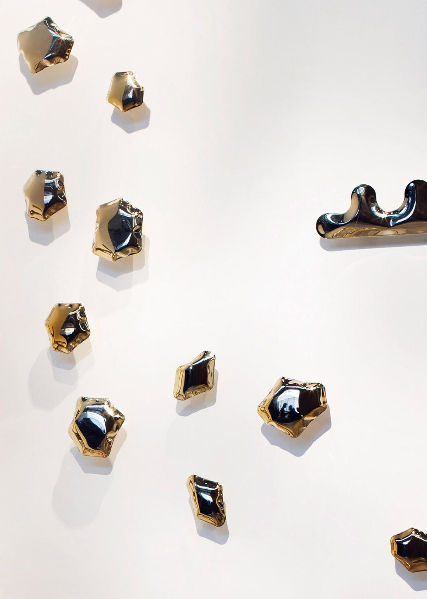 Kamyki Set 6 Heat Flamed Gold