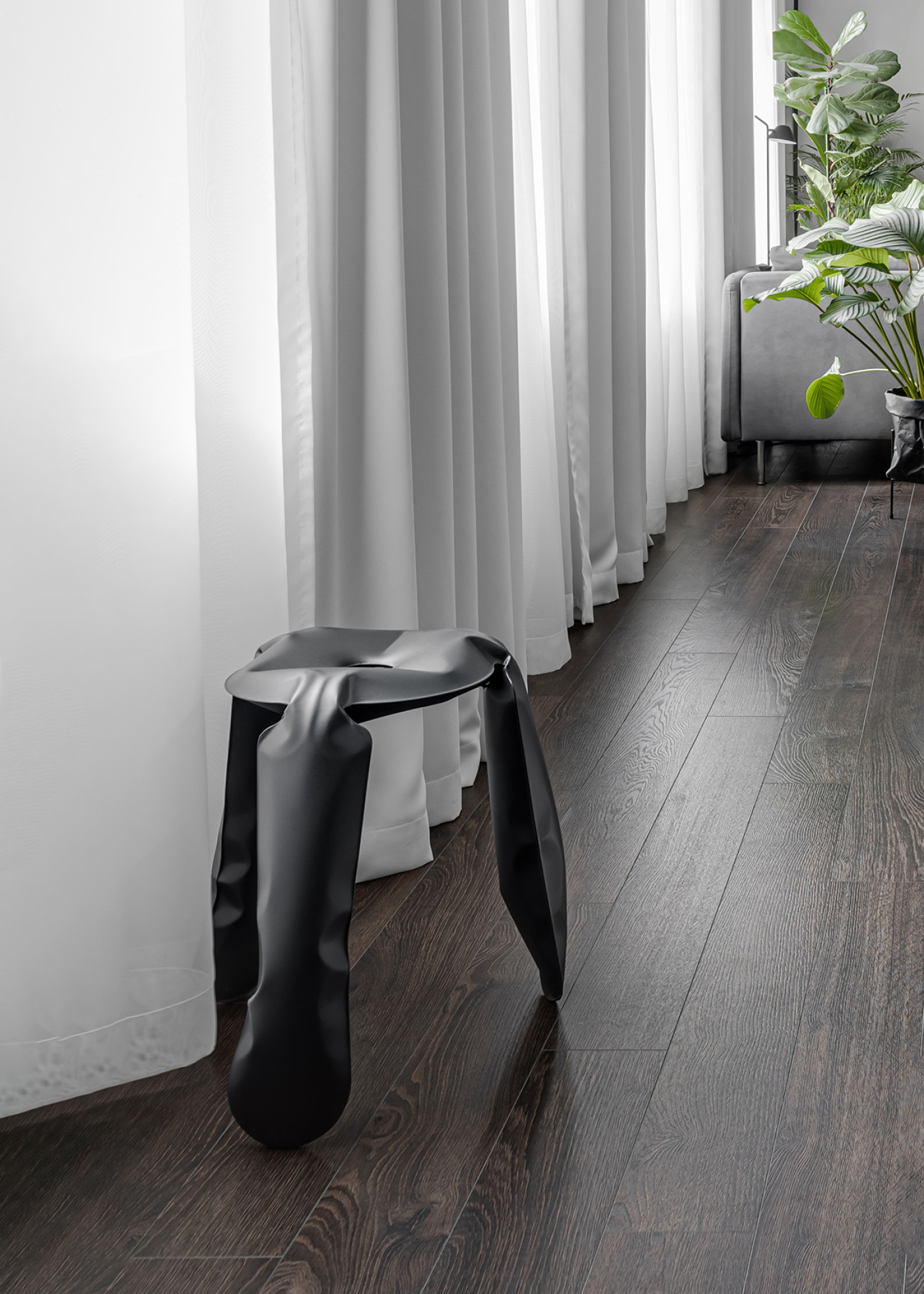 plopp stool grey Photo Jakub Nanowski, raca studio