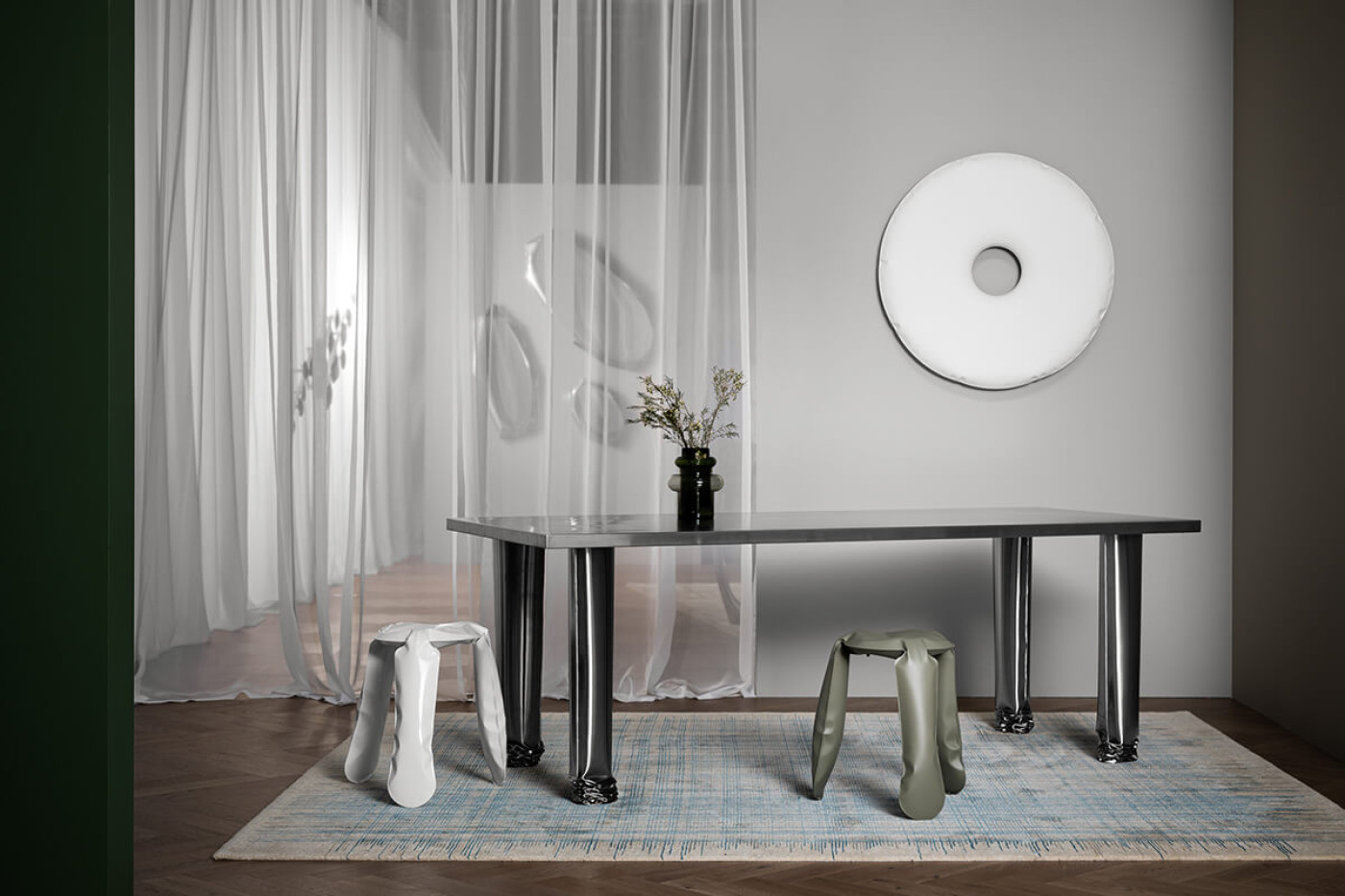 Zieta_RONDO_Mirror_white_matt_PLOPP_Standard_CRASH_TABLE_inox_polished_Zieta_Collection_Cotton_Candy_Collection_Warsaw Home_2021_ photo_by_Weronika_Trojanowska_2