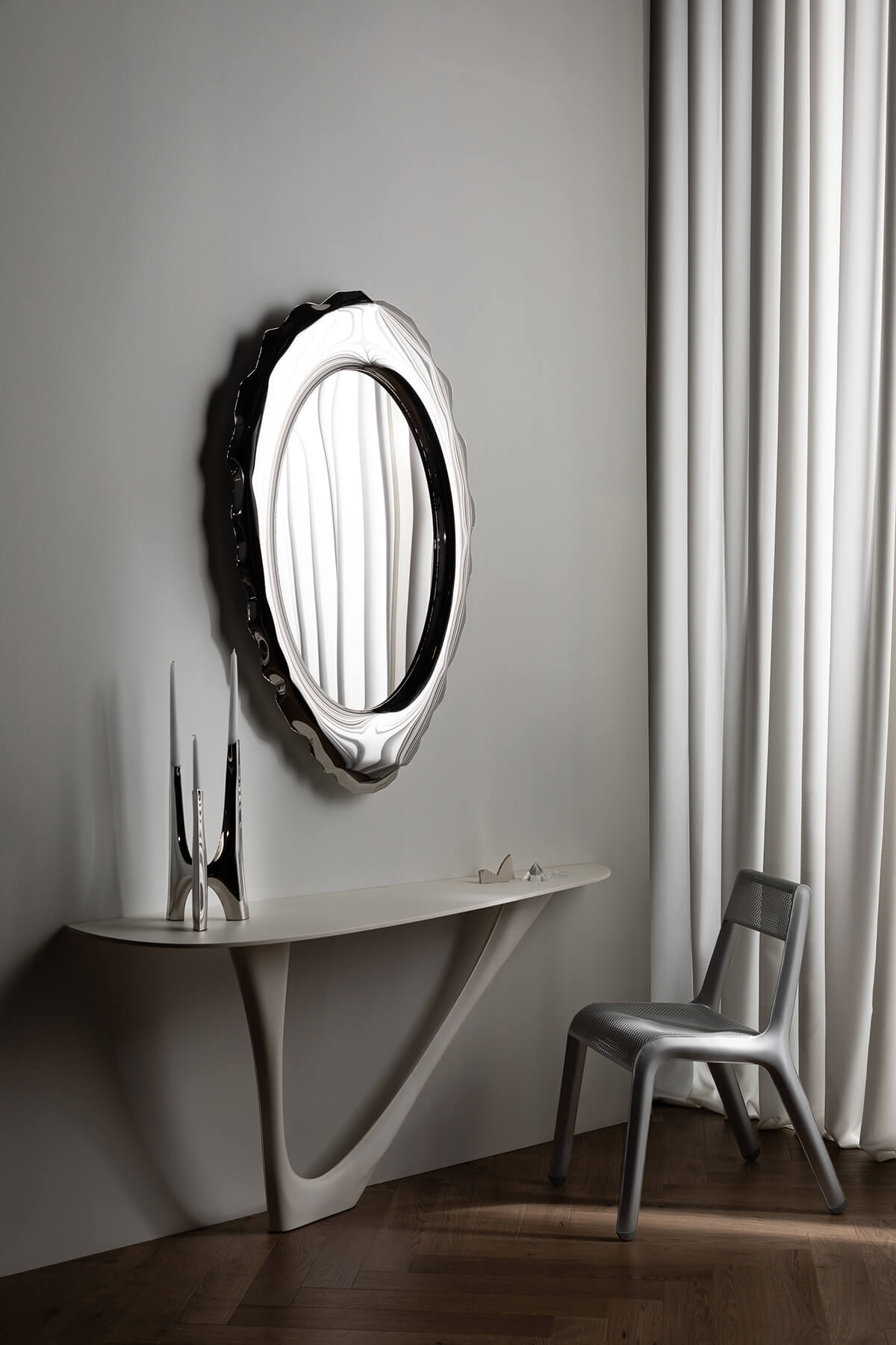 SILEX SPIEGEL TRIGLAV G-KONSOLE ULTRALEGGERA LUFTFÖRMIGE OBJEKTE INTERIEUR