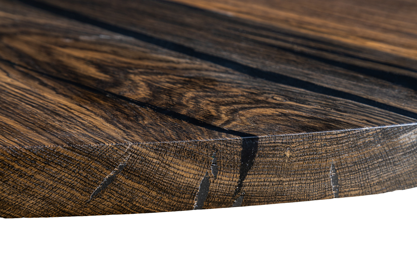 Bog Oak table top detail, Ph