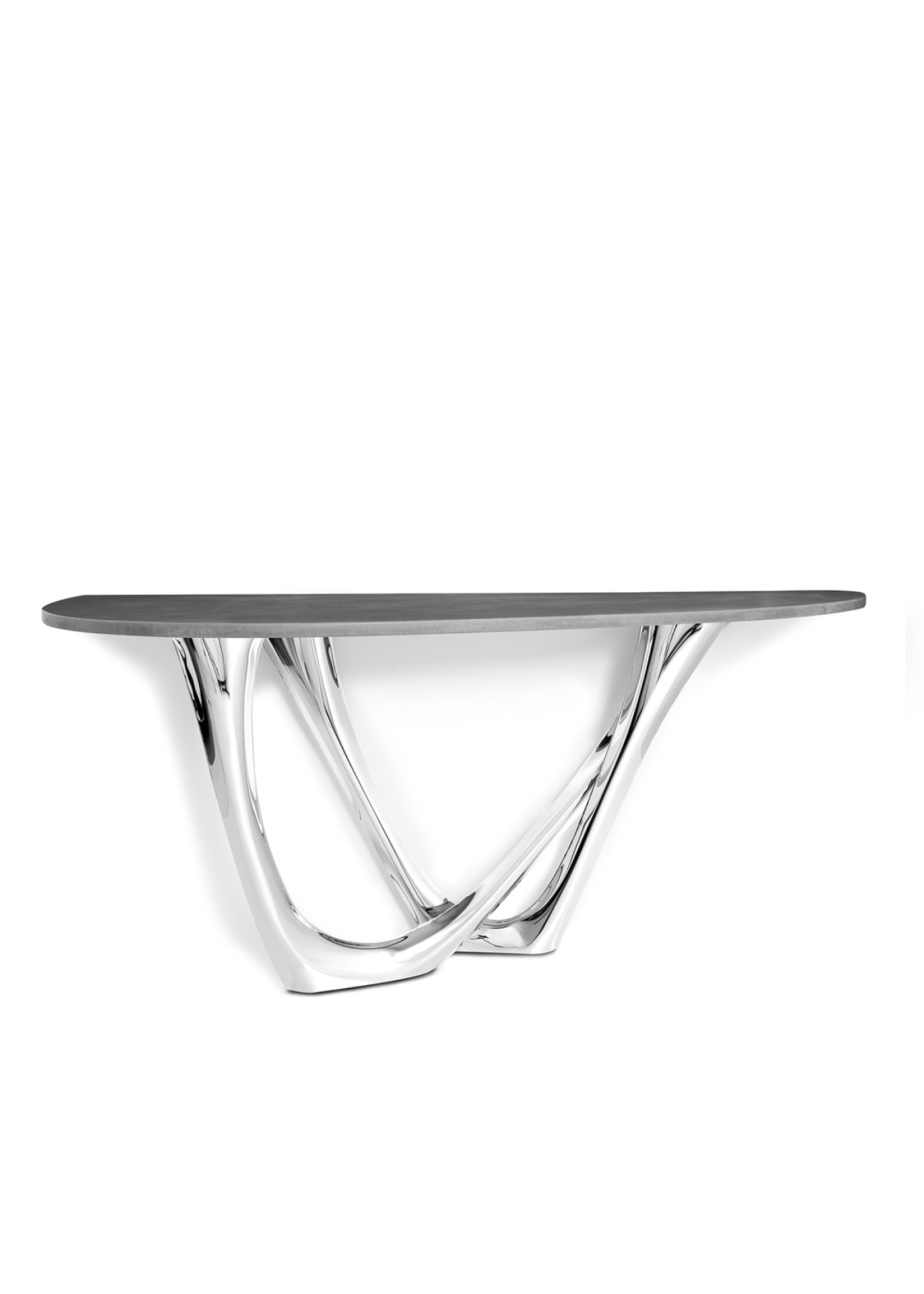 Zieta_G-Console_Duo_Concrete no3_Top_and_Inox_polished_Base_Zieta_Colection_1