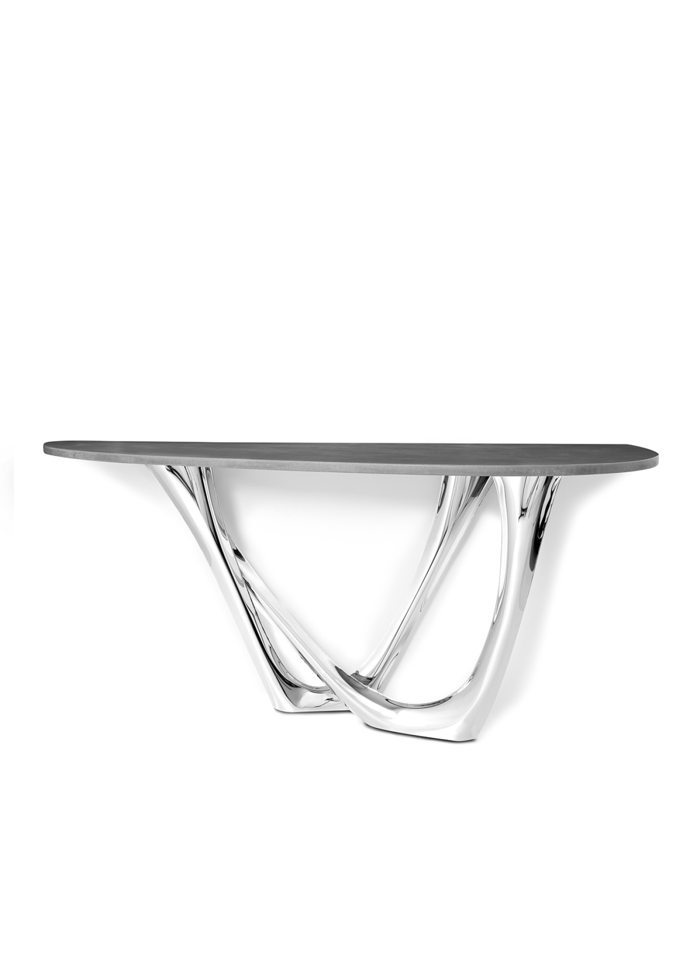 Zieta_G-Console_Left_Duo_Concrete no3_Top_and_Inox_polished_Base_Zieta_Colection_1