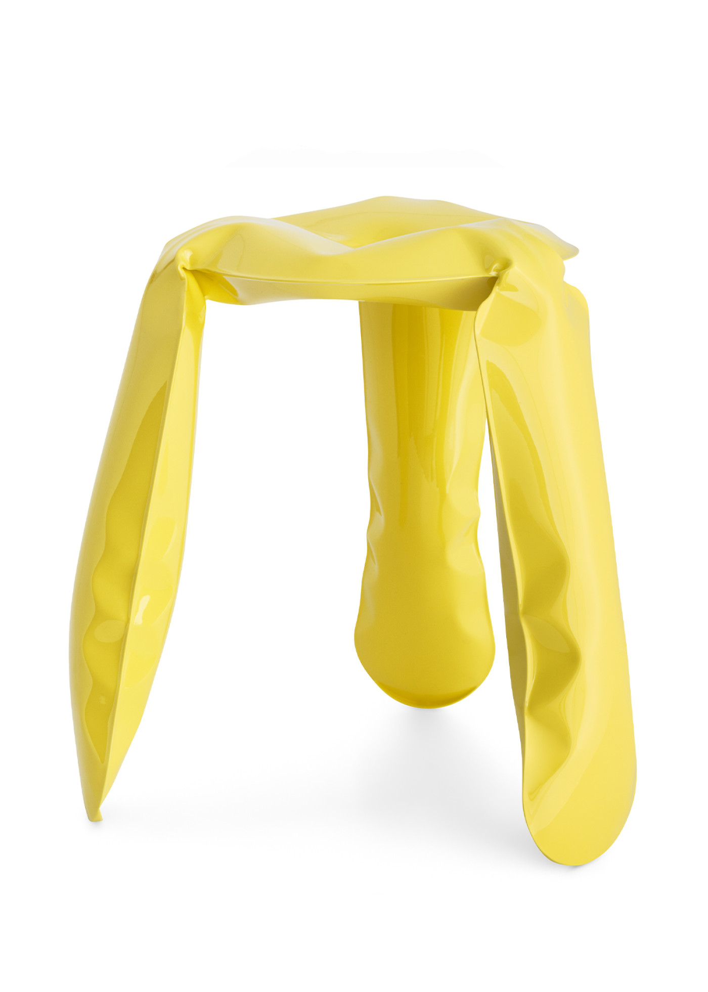 Plopp Standard Stool Yellow Glossy 